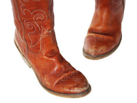Vintage Dingo Brown Western Cowboy Cowgirl Boots Sz 7 Womens