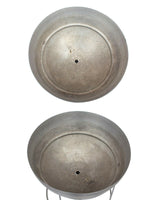 Large Spun Aluminum 2 Piece Planter by Hugh Acton 20 in Dia