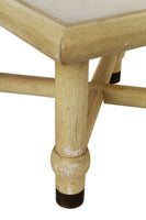 Vintage Square X Base Onyx Top Side Drinks Table