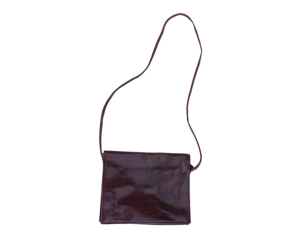 Vintage Burgundy Leather Pappagallo Shoulder Crossbody