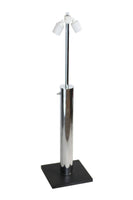 Minimalist Walter Von Nessen Lighting Slate and Chrome Table Lamp