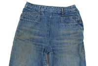 GUESS Georges Marciano High Rise Side Zip Triangle Denim Jean Sz 30 USA