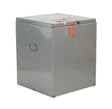 Industrial Decommissioned Cube Ballot Box as End Table