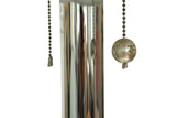 Cylindrical Hollywood Regency Chrome Floor Lamp