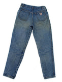 GUESS Georges Marciano High Rise Side Zip Triangle Denim Jean Sz 30 USA