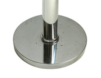 Cylindrical Hollywood Regency Chrome Floor Lamp