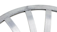 Pair of Round Tulip Style Aluminum Ottomans by Russell Woodard