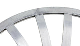 Pair of Round Tulip Style Aluminum Ottomans by Russell Woodard