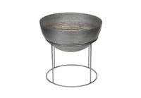 Large Spun Aluminum 2 Piece Planter by Hugh Acton 20 in Dia