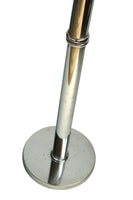 Cylindrical Hollywood Regency Chrome Floor Lamp