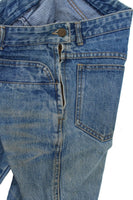 GUESS Georges Marciano High Rise Side Zip Triangle Denim Jean Sz 30 USA
