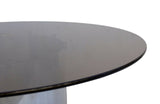 Aluminum Smoked Glass Coffee Table Paul Mayen