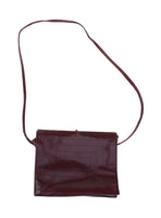 Vintage Burgundy Leather Pappagallo Shoulder Crossbody