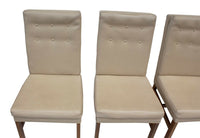 Tufted Upholstered Parsons Dining Chairs by Johnson Furniture, S/4