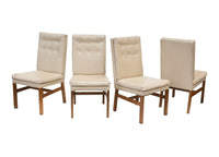 Tufted Upholstered Parsons Dining Chairs by Johnson Furniture, S/4