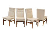 Tufted Upholstered Parsons Dining Chairs by Johnson Furniture, S/4