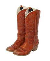 Vintage Dingo Brown Western Cowboy Cowgirl Boots Sz 7 Womens