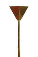 Chapman Lighting Brass Touch-On Torchiere Floor Lamp