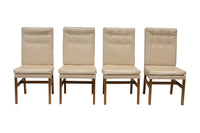 Tufted Upholstered Parsons Dining Chairs by Johnson Furniture, S/4