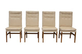 Tufted Upholstered Parsons Dining Chairs by Johnson Furniture, S/4