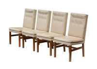 Tufted Upholstered Parsons Dining Chairs by Johnson Furniture, S/4