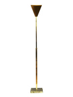 Chapman Lighting Brass Touch-On Torchiere Floor Lamp