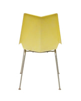 Paul McCobb Faceted Form Origami Yellow Fiberglass Dining Chairs, S/6 by St John