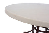 Round Patio Table with Fiberglass Top after Brown-Jordan
