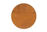 Round Mirror in Faux Rattan, 35" Diameter