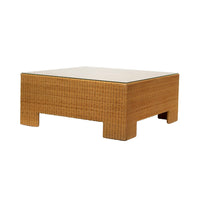 Square Wicker Coffee Table by Milling Road / Baker, 40 x 40