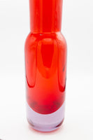 Large Red Art Glass Vase