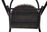 Gestural Armchair with Black Tubular Frame