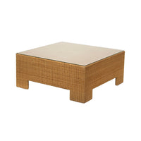 Square Wicker Coffee Table by Milling Road / Baker, 40 x 40