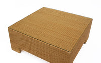 Square Wicker Coffee Table by Milling Road / Baker, 40 x 40