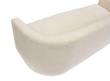 Custom Sofa on Casters in Cream Boucle #2- Two available