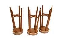 Handmade Oak Barstools with 31" H, S/3