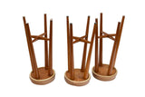 Handmade Oak Barstools with 31" H, S/3