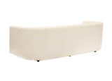 Custom Sofa on Casters in Cream Boucle #2- Two available