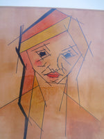 Framed Cubist Portrait