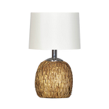 1960s Woven Rush Table Lamp by Raymor