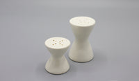 Vintage Hourglass Ceramic Salt & Pepper Shakers