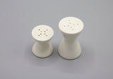 Vintage Hourglass Ceramic Salt & Pepper Shakers