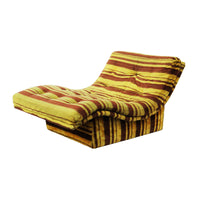 Velvet Channelback Chaise Lounge after Steve Chase