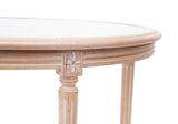 Italian Dining Table with Caned Top and Fluted Legs