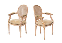 Pair of Italian Made Louis XVI Style Armchairs