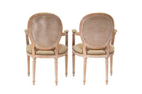 Pair of Italian Made Louis XVI Style Armchairs