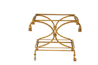 Gilt Rope and Tassel Bar Cart