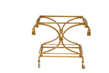 Gilt Rope and Tassel Bar Cart