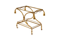 Gilt Rope and Tassel Bar Cart