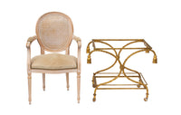 Gilt Rope and Tassel Bar Cart
